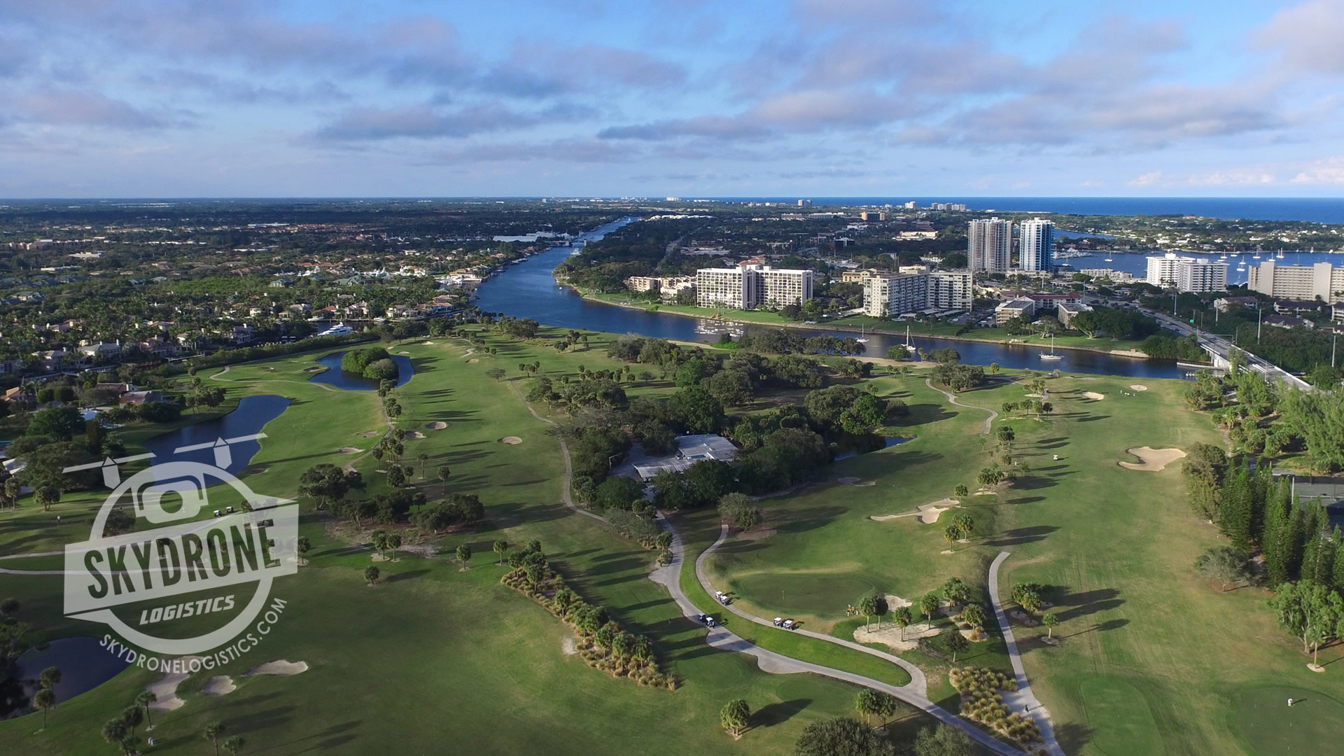 aerial photography golf