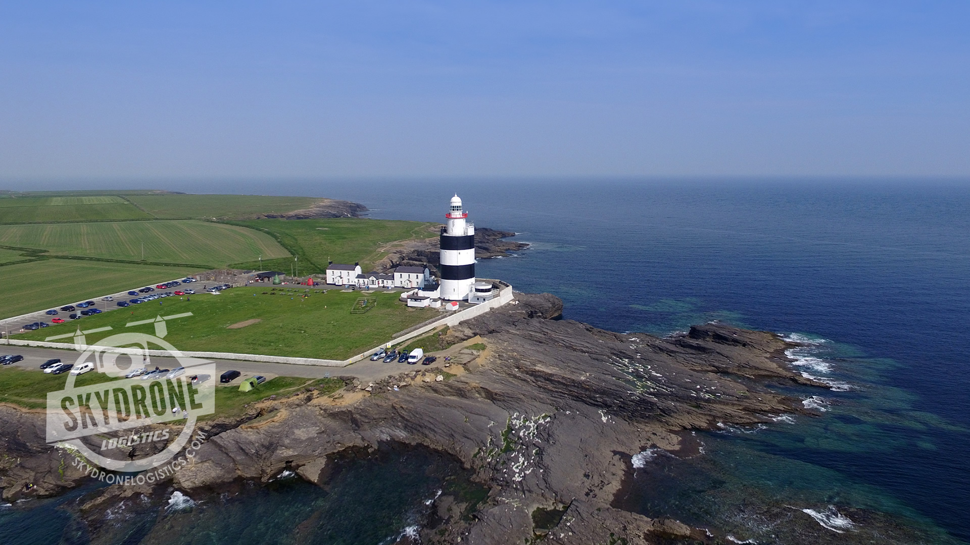 aerial drone lighthouse